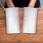 Side view of the premium heated mitts illustrating the thick insulated layers designed for efficient heat retention.