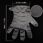 Disposable plastic thermal glove liners applied over wax treated hand for intensive spa therapy