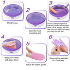 Ejiubas paraffin wax machine packaging box with all home spa components
