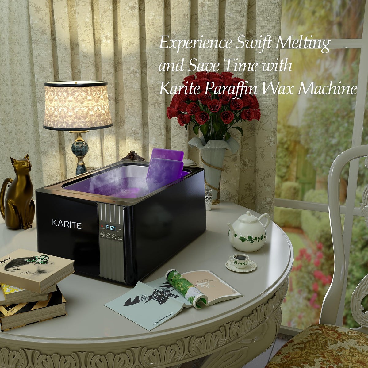 KARITE Paraffin Wax Bath exterior design showcasing the professional grade build quality.