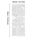 Heavy duty polyethylene plastic bootie covers for foot pedicure and thermal wax bath routines.