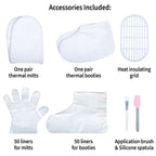 Disposable liners bundle pack for hygienic paraffin wax treatment