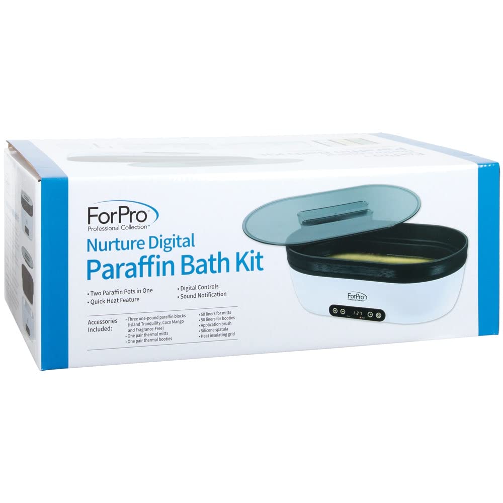 Complete packaging box of the digital paraffin spa kit for home use