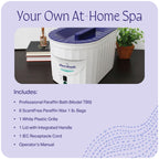 Therabath professional medical grade paraffin wax machine safely liquefying wax in half the traditional time