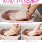 Hygienic plastic foot covers for salon and home pedicure usage
