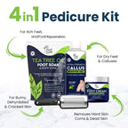 Foot Cure tea tree oil foot soak salt packaging