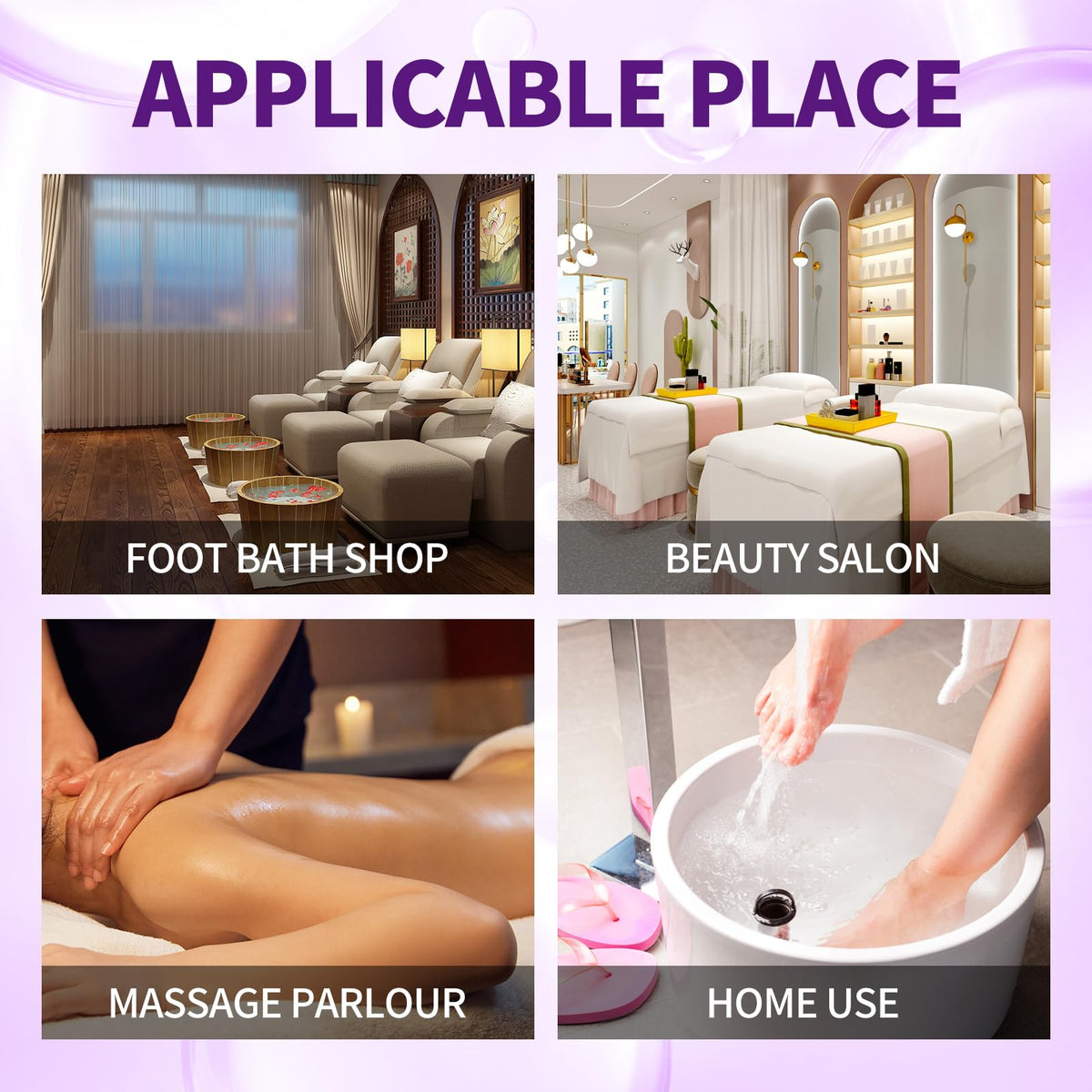 Lavender scented home spa foot treatment box