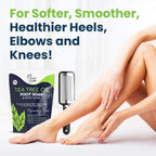 Side view of Foot Cure callus remover gel and pedicure tools