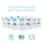 Authentic Epsoak foot soak bag showing the prominent Australian tea tree oil and natural therapy callouts.