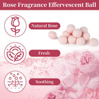 Close up of rose infused moisturizing spa tablets for pedicure