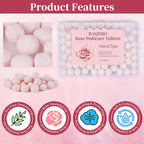 Spa Redi manicure soak balls dissolving in a spa water bowl