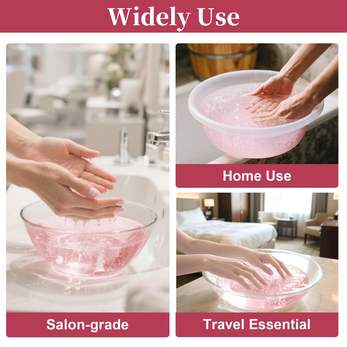 Professional nail salon tools and Spa Redi rose spa balls