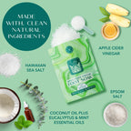 Premium USA imported Epsom salt foot soak with Hawaiian sea salts ingredient label