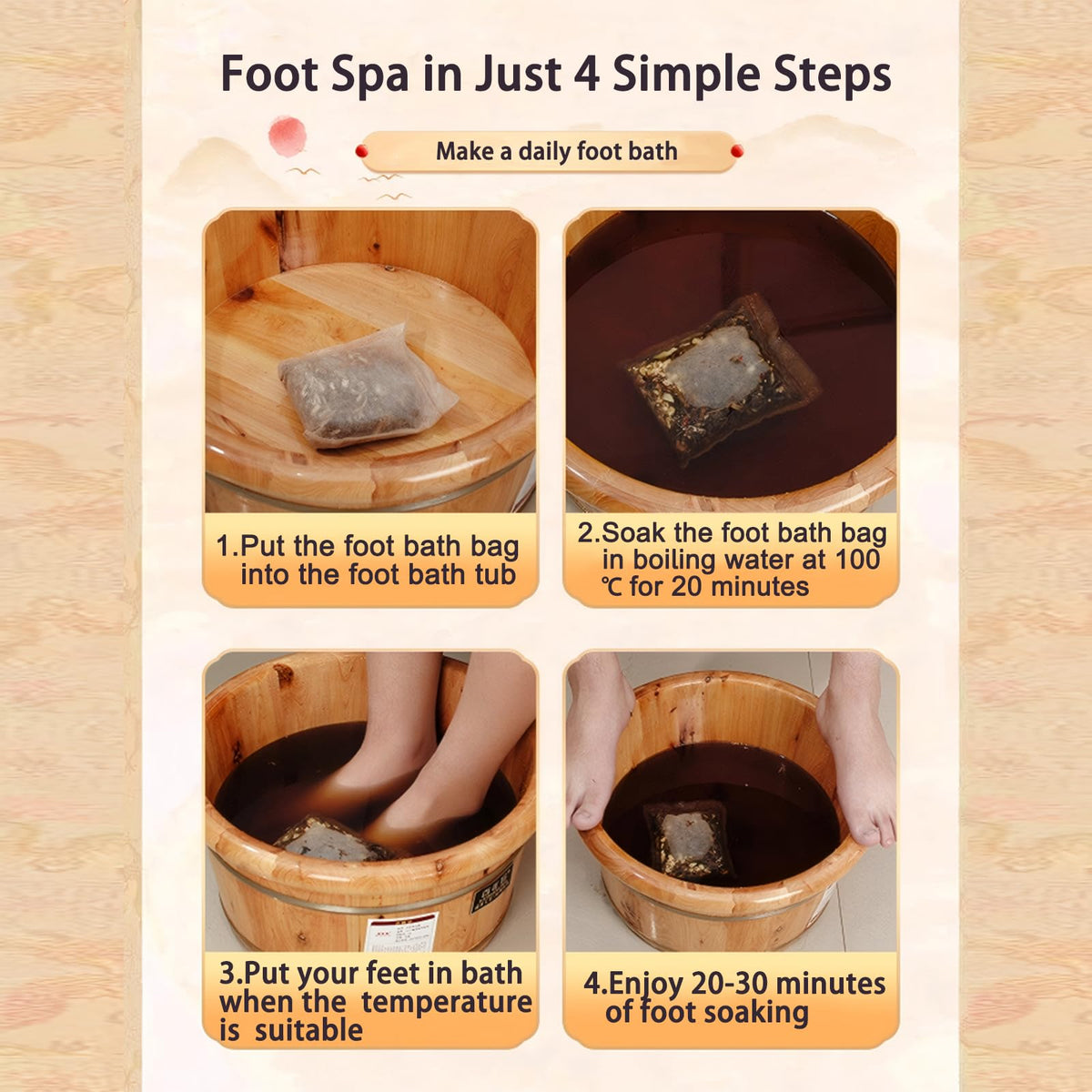 DGYLHBJ herbal foot detox soak 900 grams size