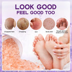 Close up of Himalayan pink salt texture for foot spa