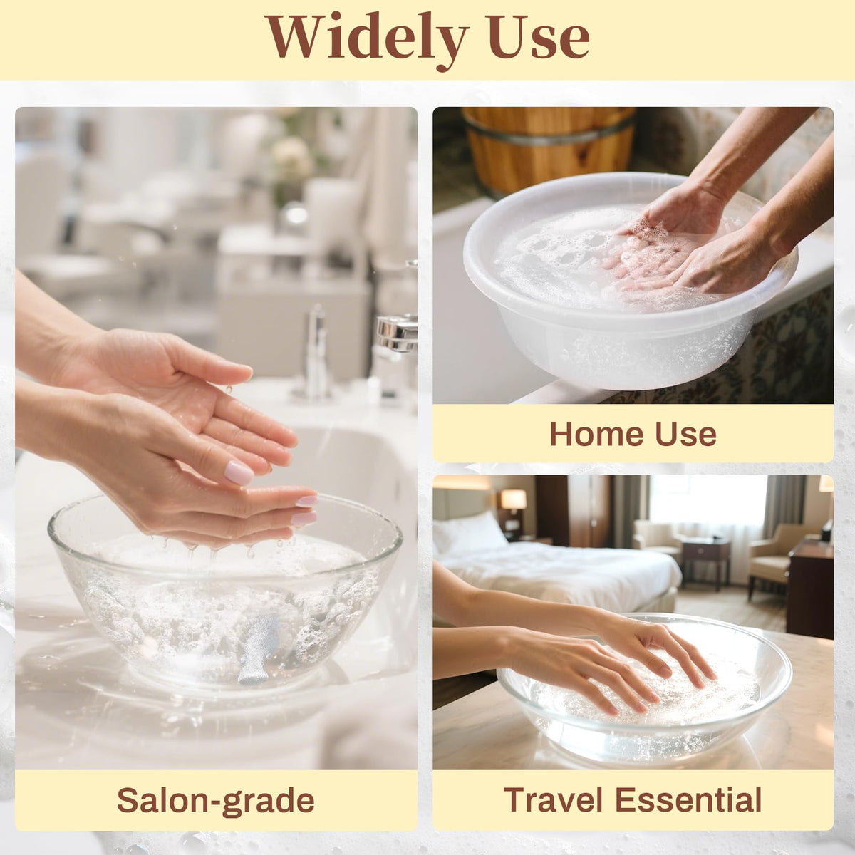Professional nail preparation with milk and honey soak tablets
