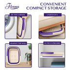 Fivona collapsible foot bath filled with water for home spa