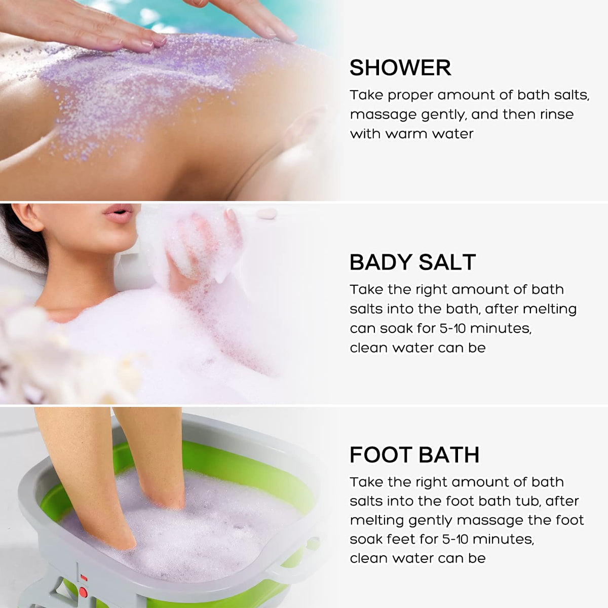 Authentic Xiweioo 21 ounce foot soak kit for spa use