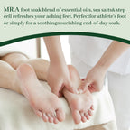 Mr. A foot soak packaging showing ingredients and 10 pack count