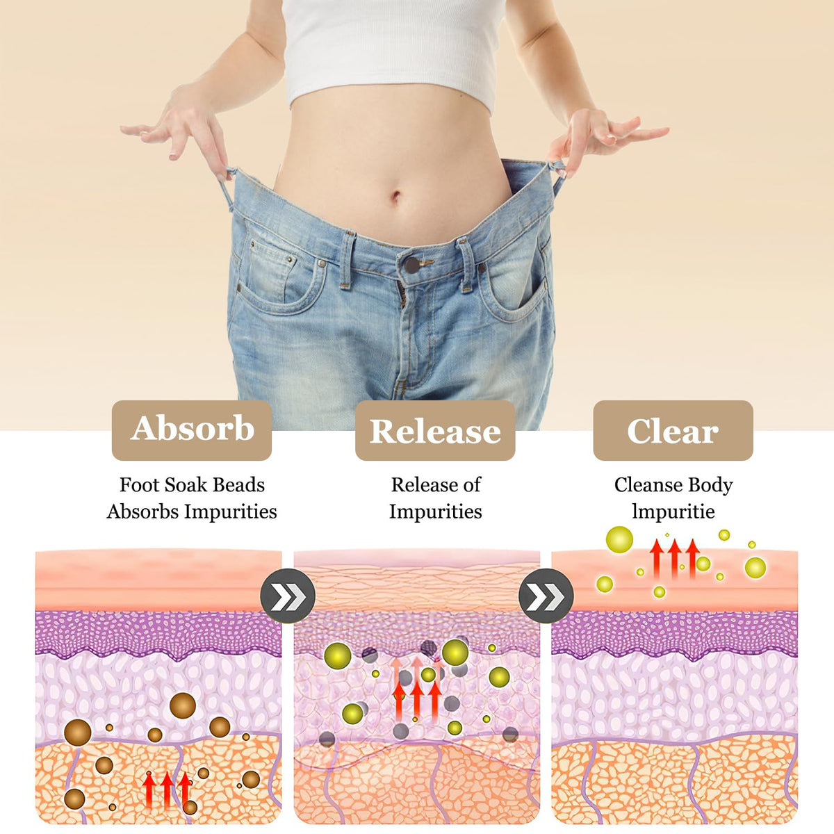 Instructions and usage display for Repwey Bee Venom foot soak