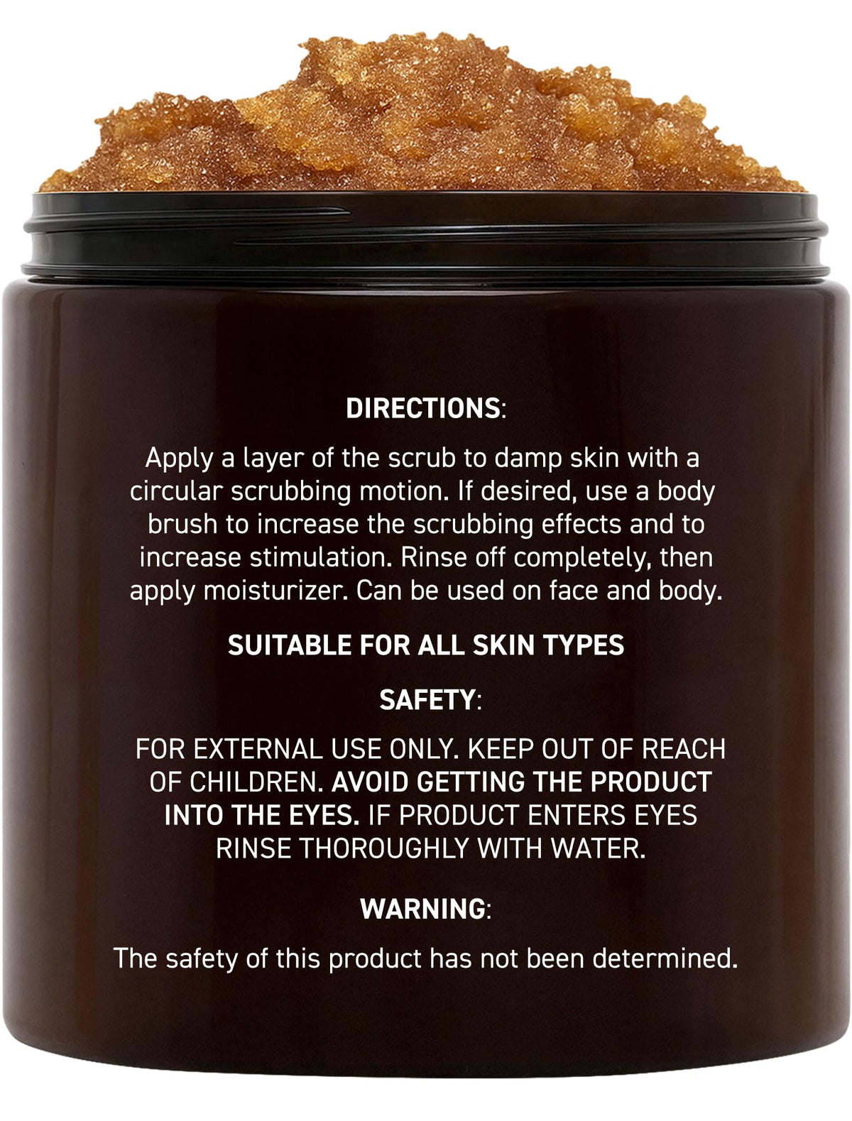Brooklyn Botany sugar scrub texture showcasing natural brown sugar granules for face and body.