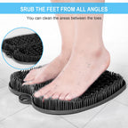 Close up of Beskar shower mat bristles for foot exfoliation