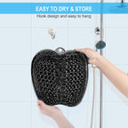 Beskar shower foot cleaning mat showing ergonomic design