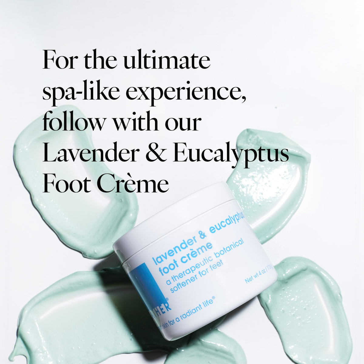 Gentle exfoliating foot scrub cream being applied to heels for deep exfoliation