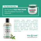 Natural apricot seed powder foot exfoliator for cracked heels