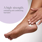 Exuviance foot care balm tube texture shot
