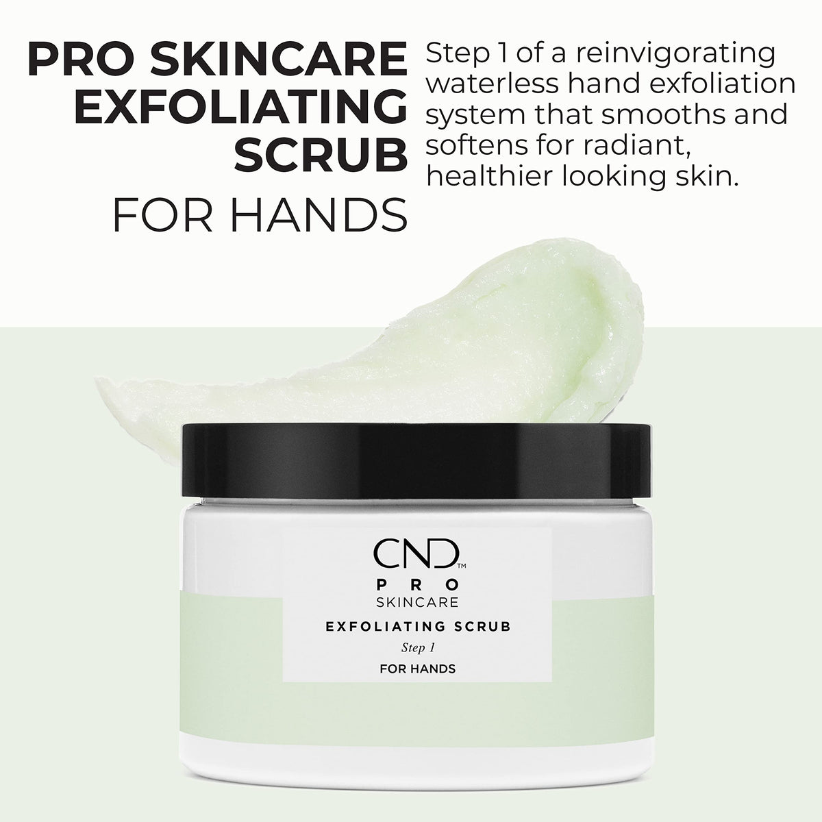 Cnd Pro Skincare Step One hand scrub packaging