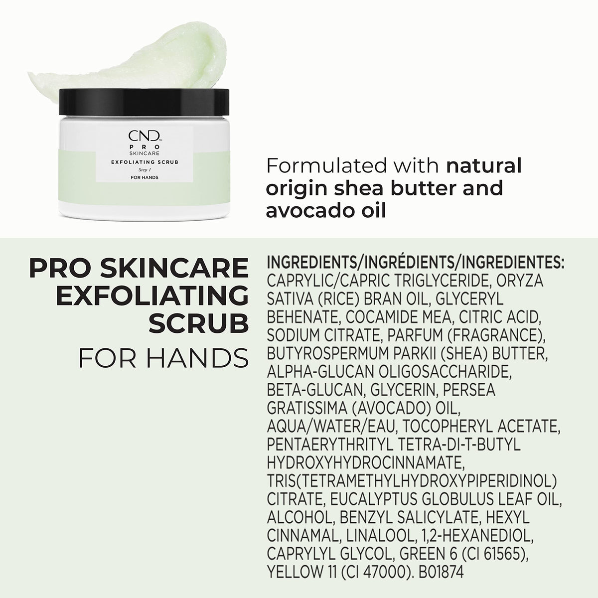 Cnd Pro Skincare hydrating scrub 10.1 ounce jar