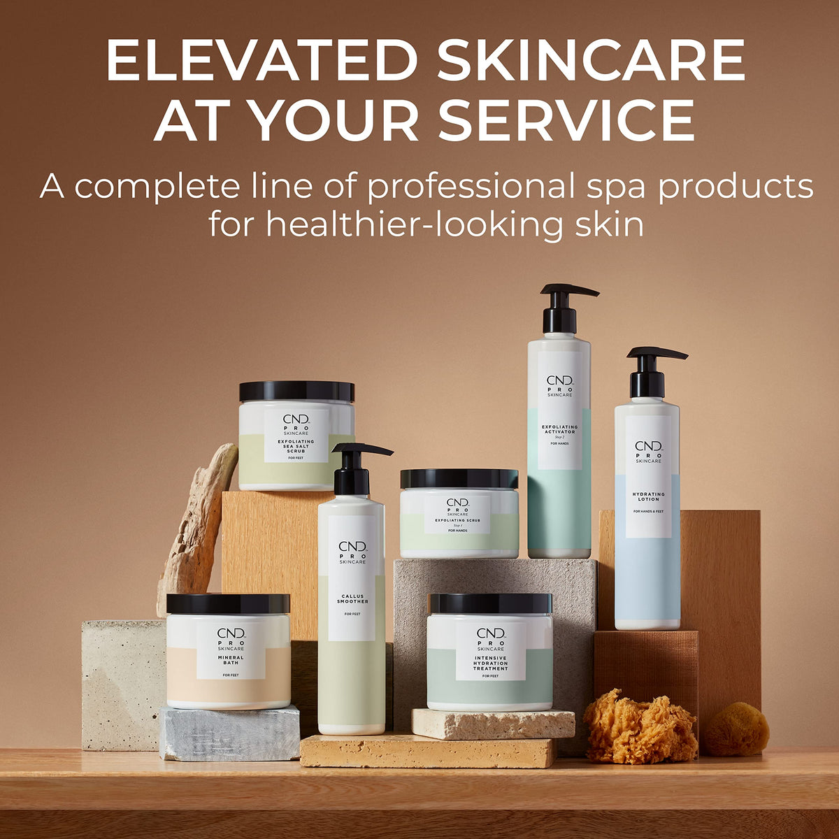 Professional hand care Cnd exfoliating scrub container