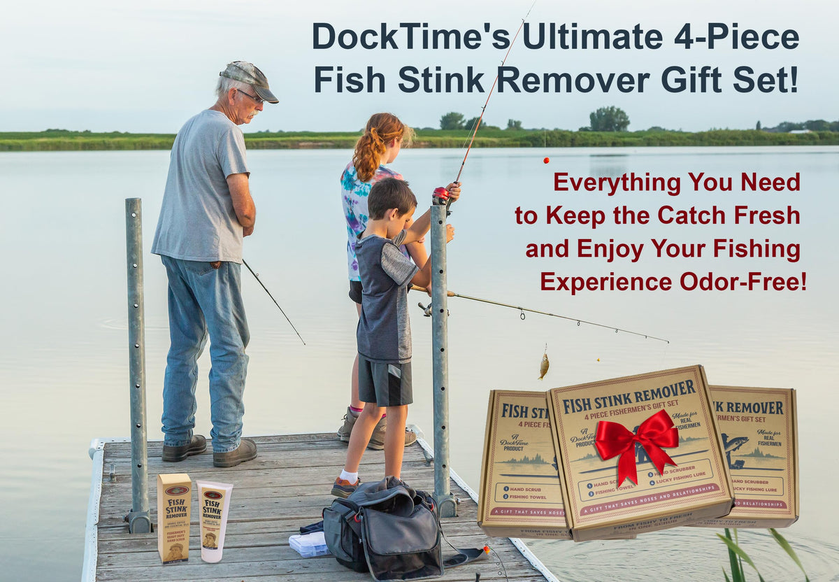 DockTime 4-piece set arranged as a gift for boaters.