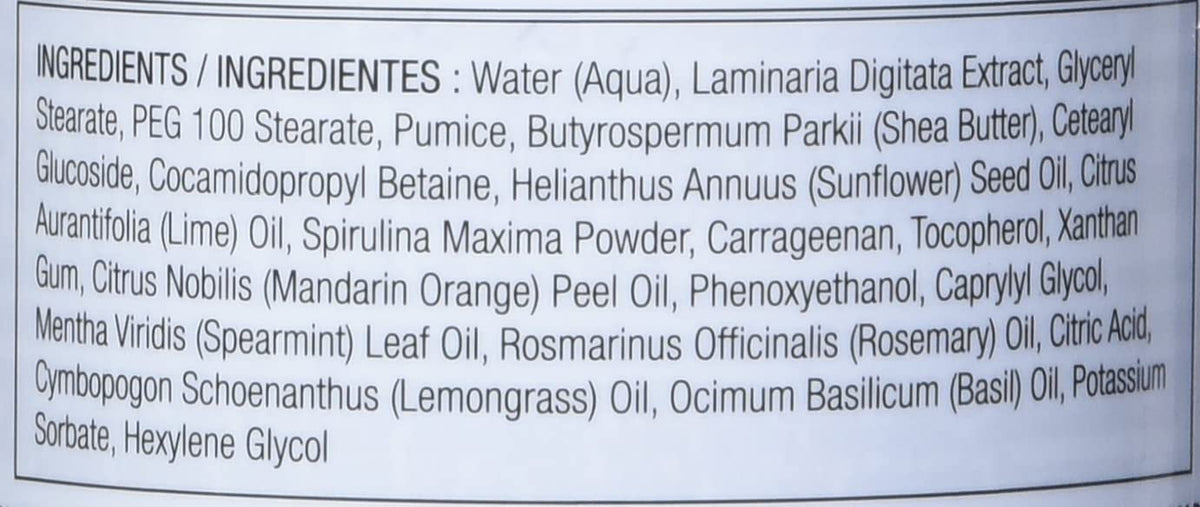 Authentic Footlogix seaweed scrub for professional use