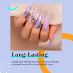 Beetles purple lavender gel polish bottles arrangement