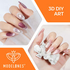 Close up of Modelones 3D nail art carving