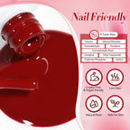 Born Pretty red gel set for fall winter nails