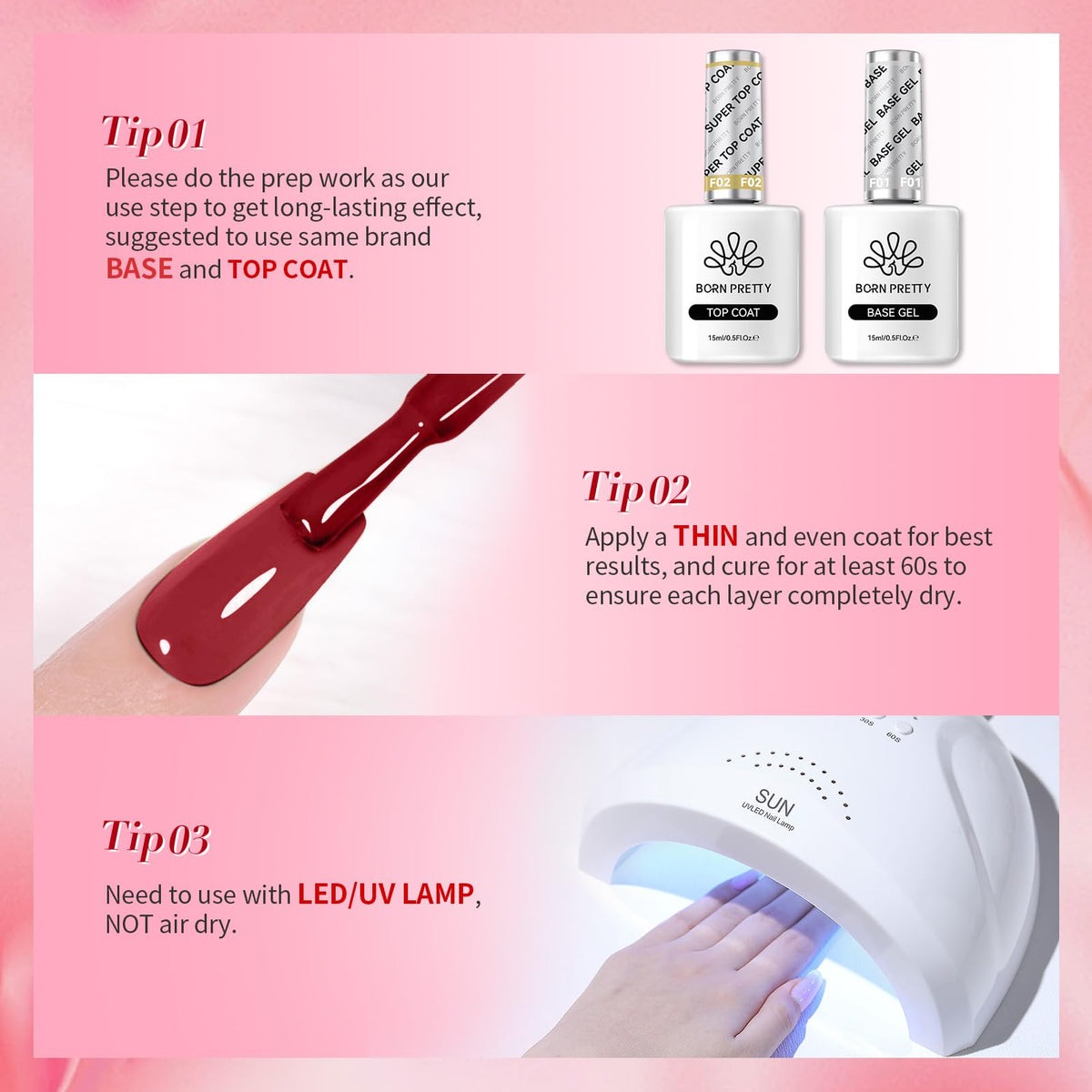 Detailed label of Born Pretty gel polish set
