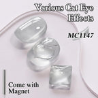 Double Rhythm MC1147 silver magnetic gel polish swatches
