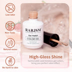Professional manicure using Rarjsm Milky Rose gel