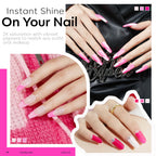 Modelones pink gel polish set professional manicure kit
