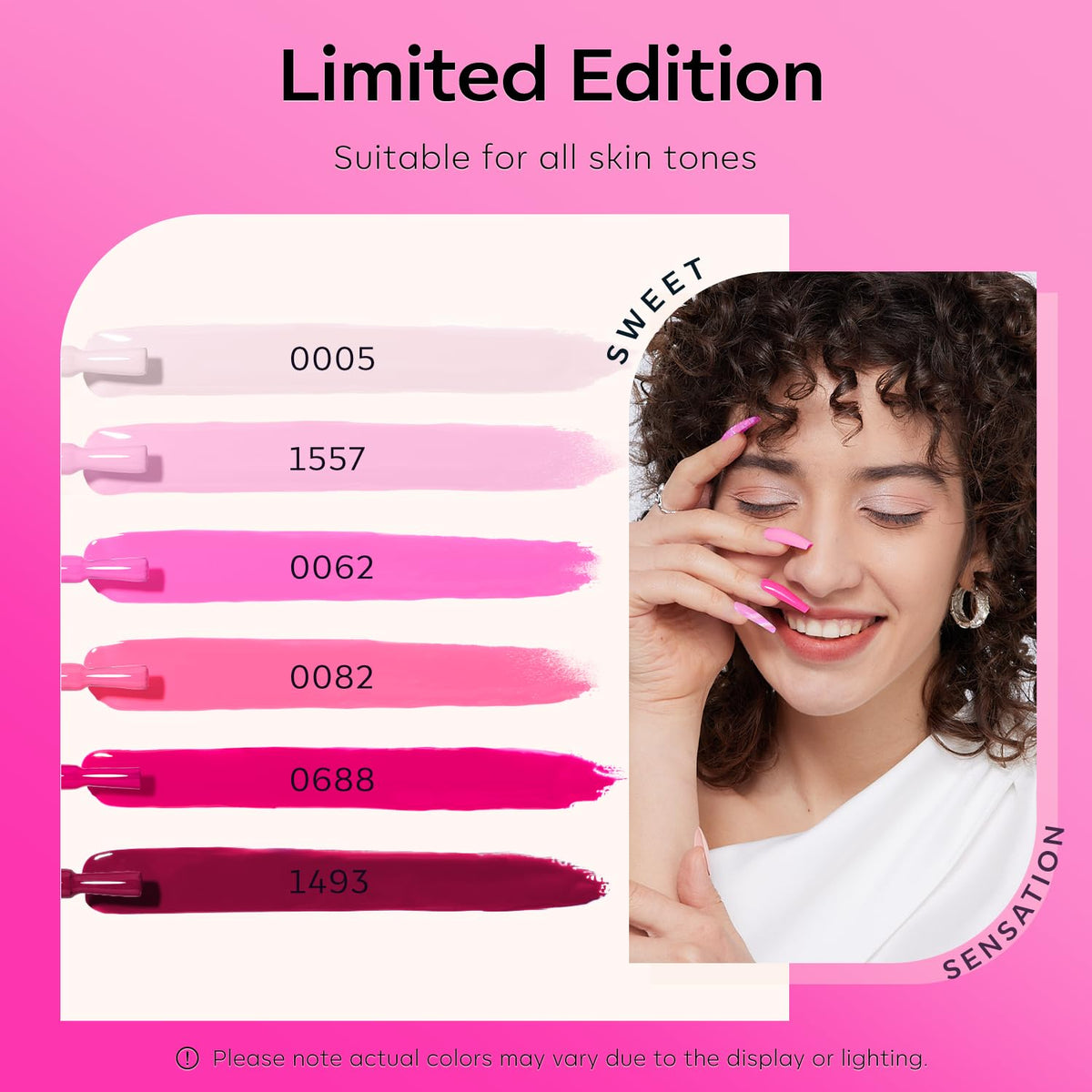 Modelones soak off gel polish set packaging detail