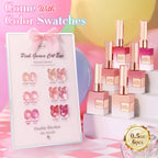 Double Rhythm Glass Nude Pink Rose gel polish bottle detail