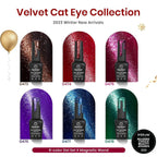 Six bottles of Beetles magnetic cat eye gel polish