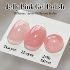 Instructions for applying Double Rhythm translucent gel polish
