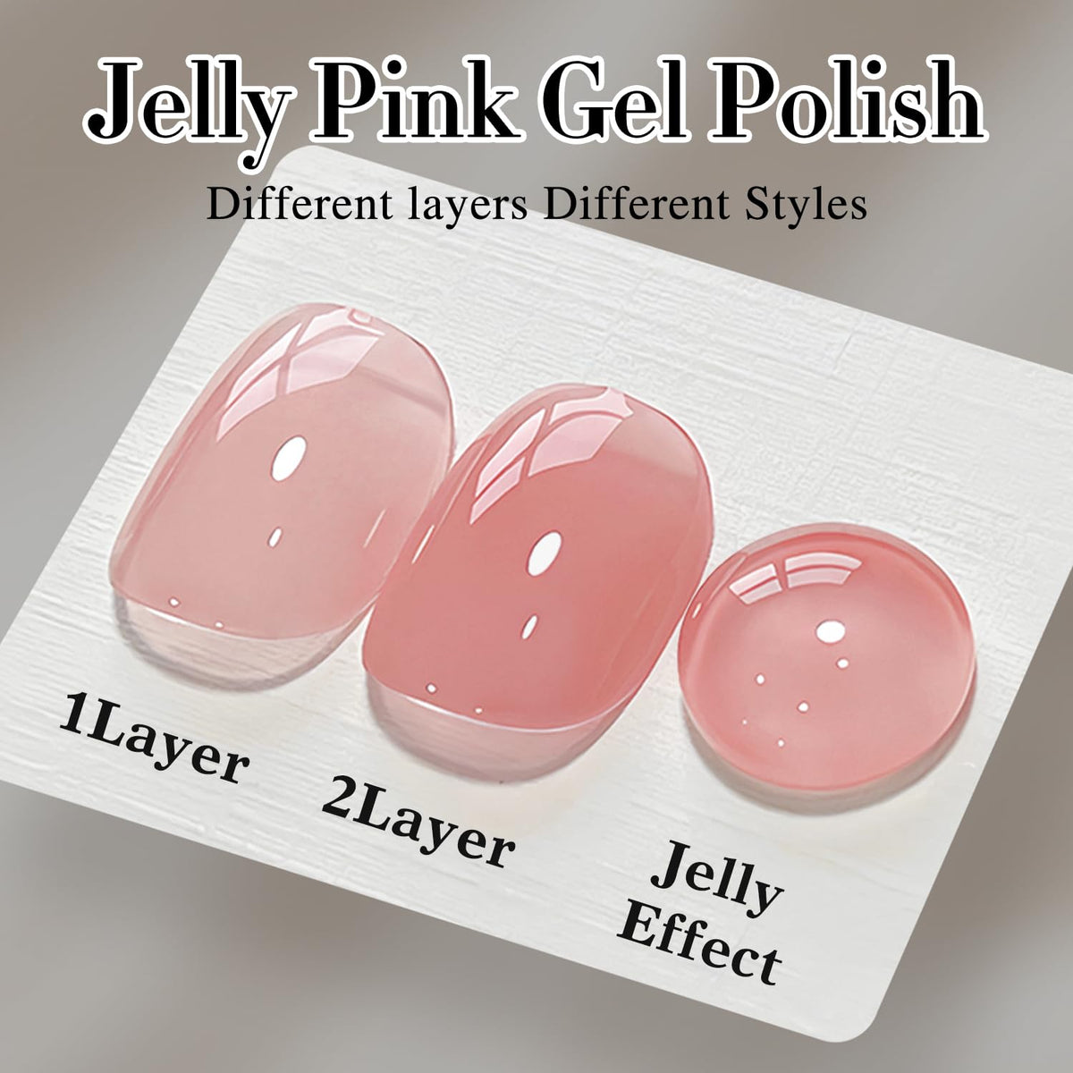 Instructions for applying Double Rhythm translucent gel polish