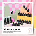 Beetles gel polish bottles arrangement