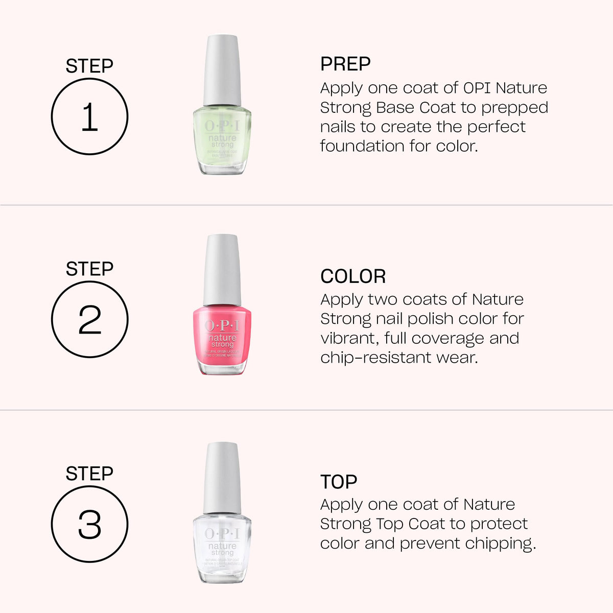 Authentic OPI Nature Strong top coat 15 milliliters