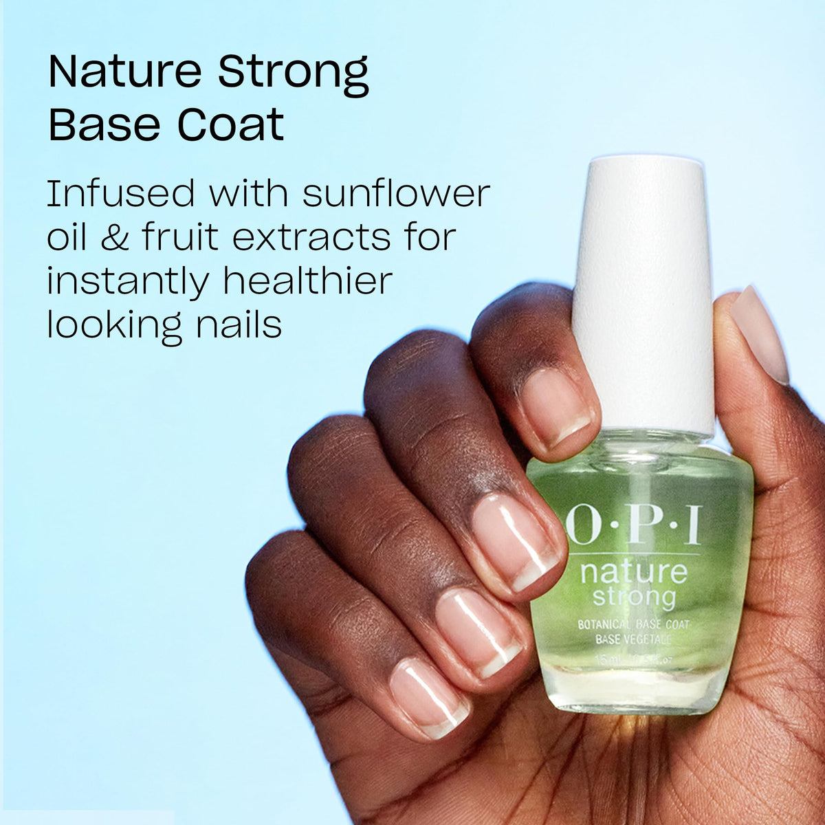 OPI plant based top coat for long lasting manicure